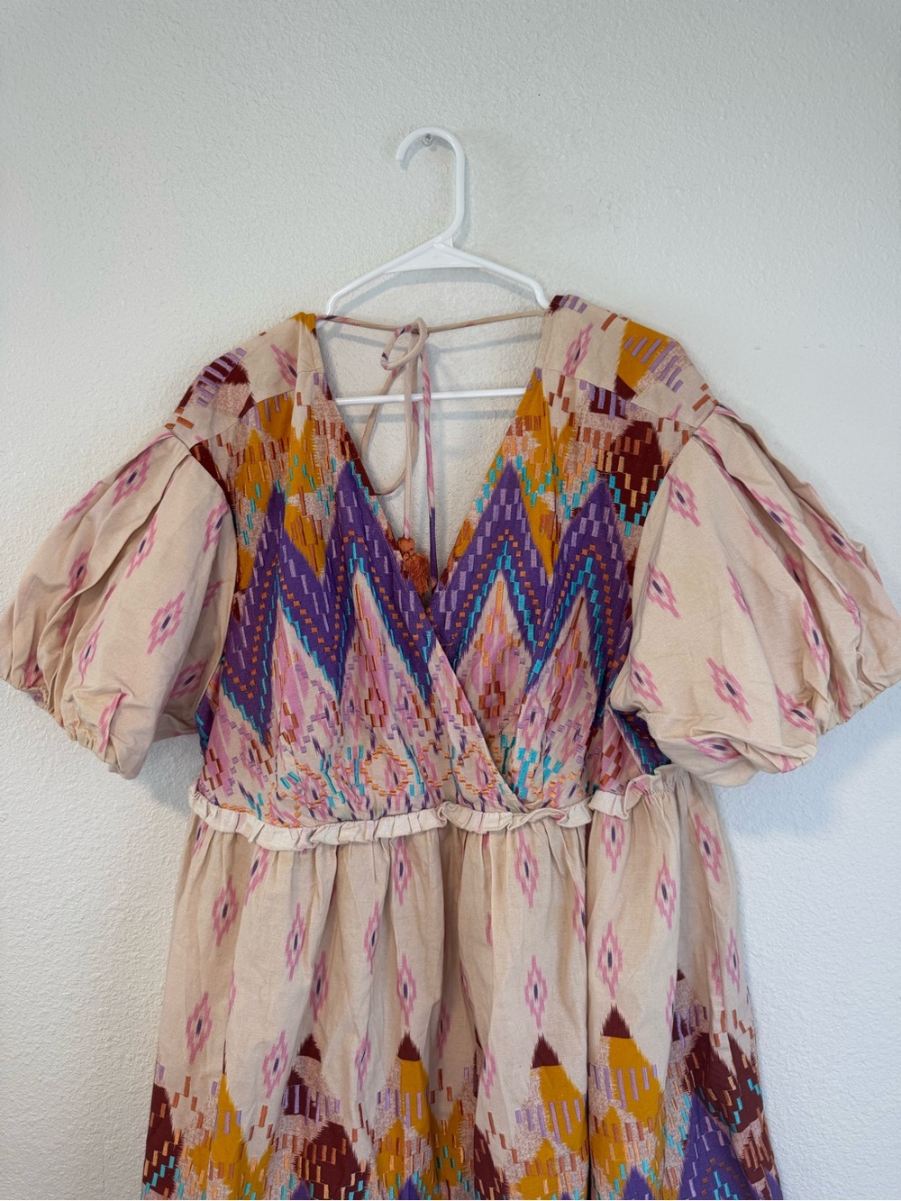 Anthropologie Not So Serious Abstract Embroidered Mini Dress 2X - Picture 5 of 13